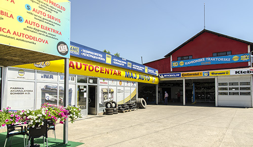 fotografija zgrade Maj Auta u Staroj Pazovi